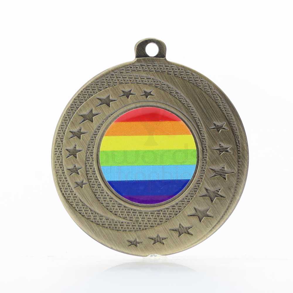Wayfare Medal Rainbow - Gold 50mm