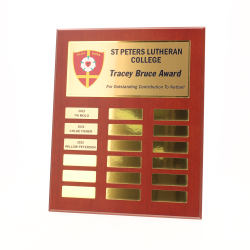 Assembly Plaque Banner Gold 325mm