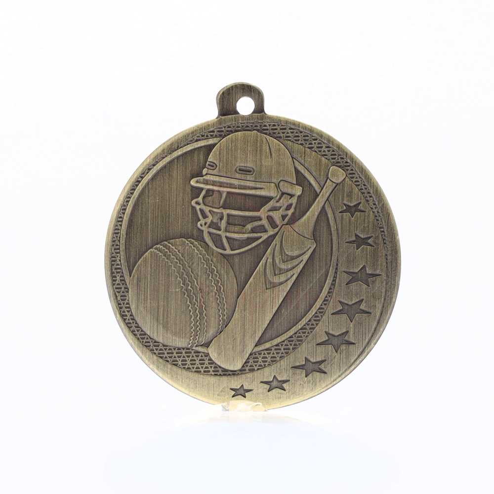 Cricket Wayfare Medal Gold 50mm