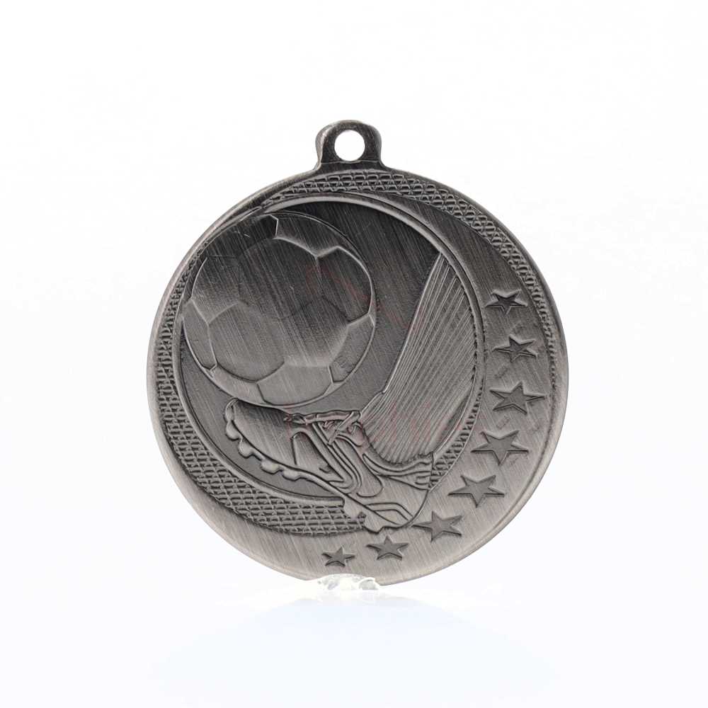 Soccer Wayfare Medal Silver 50mm