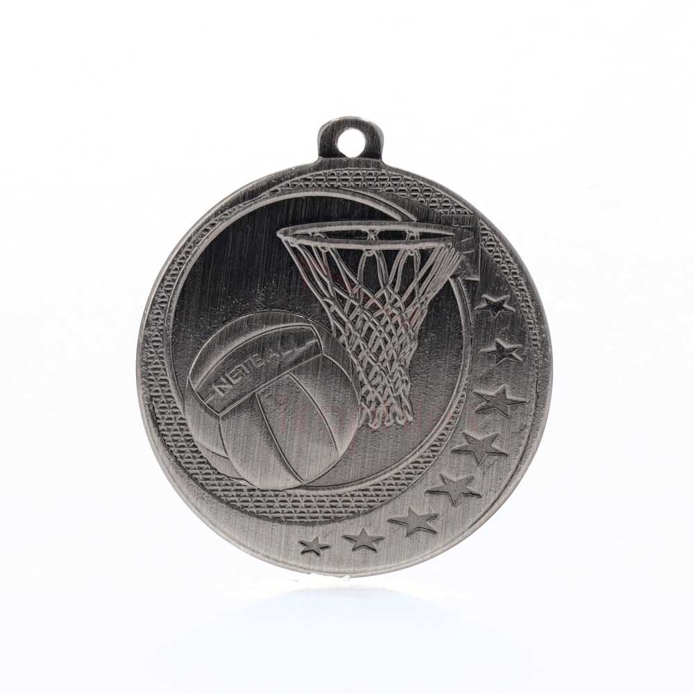 Netball Wayfare Medal Silver 50mm