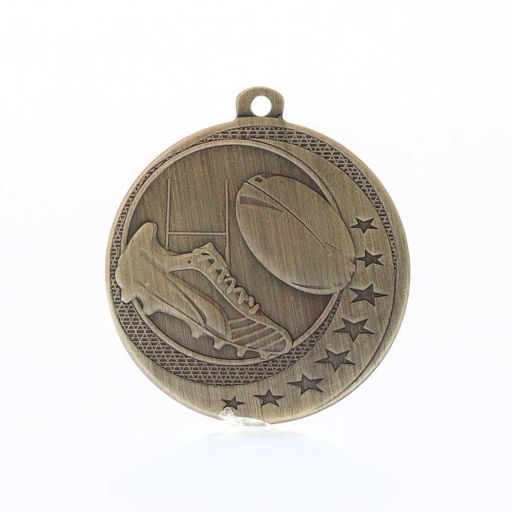 Rugby Wayfare Medal Gold 50mm