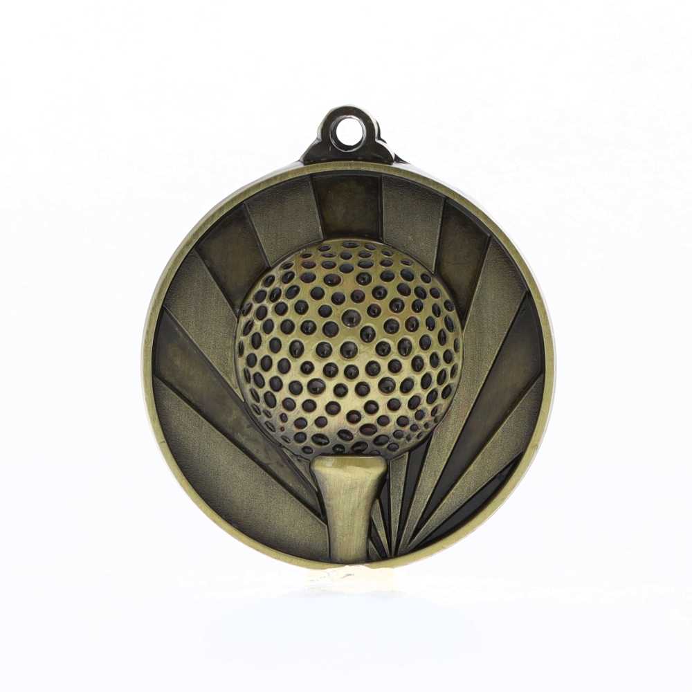 Sunrise Golf Medal 50mm Gold
