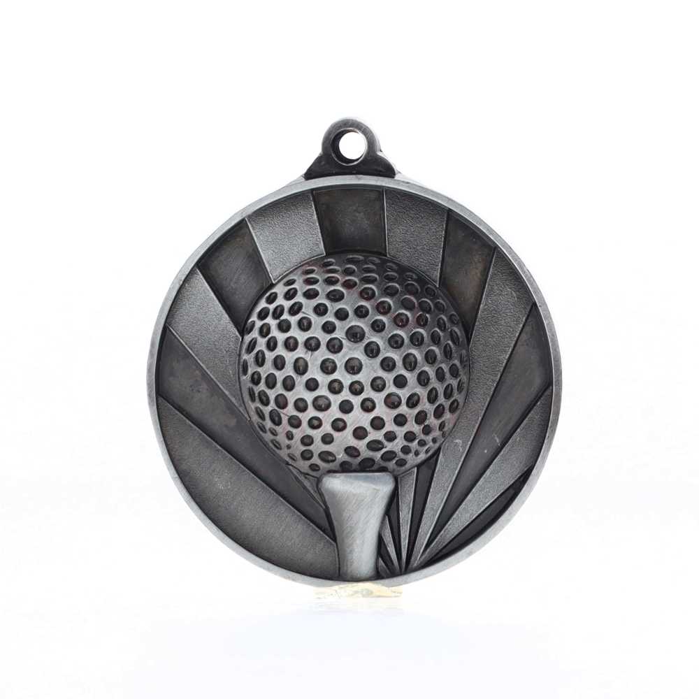 Sunrise Golf Medal 50mm Silver