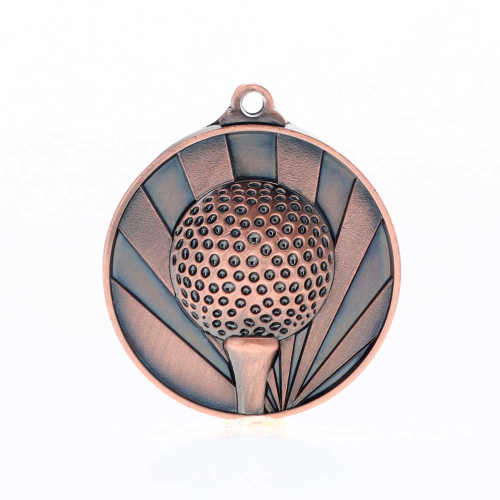 Sunrise Golf Medal 50mm Bronze
