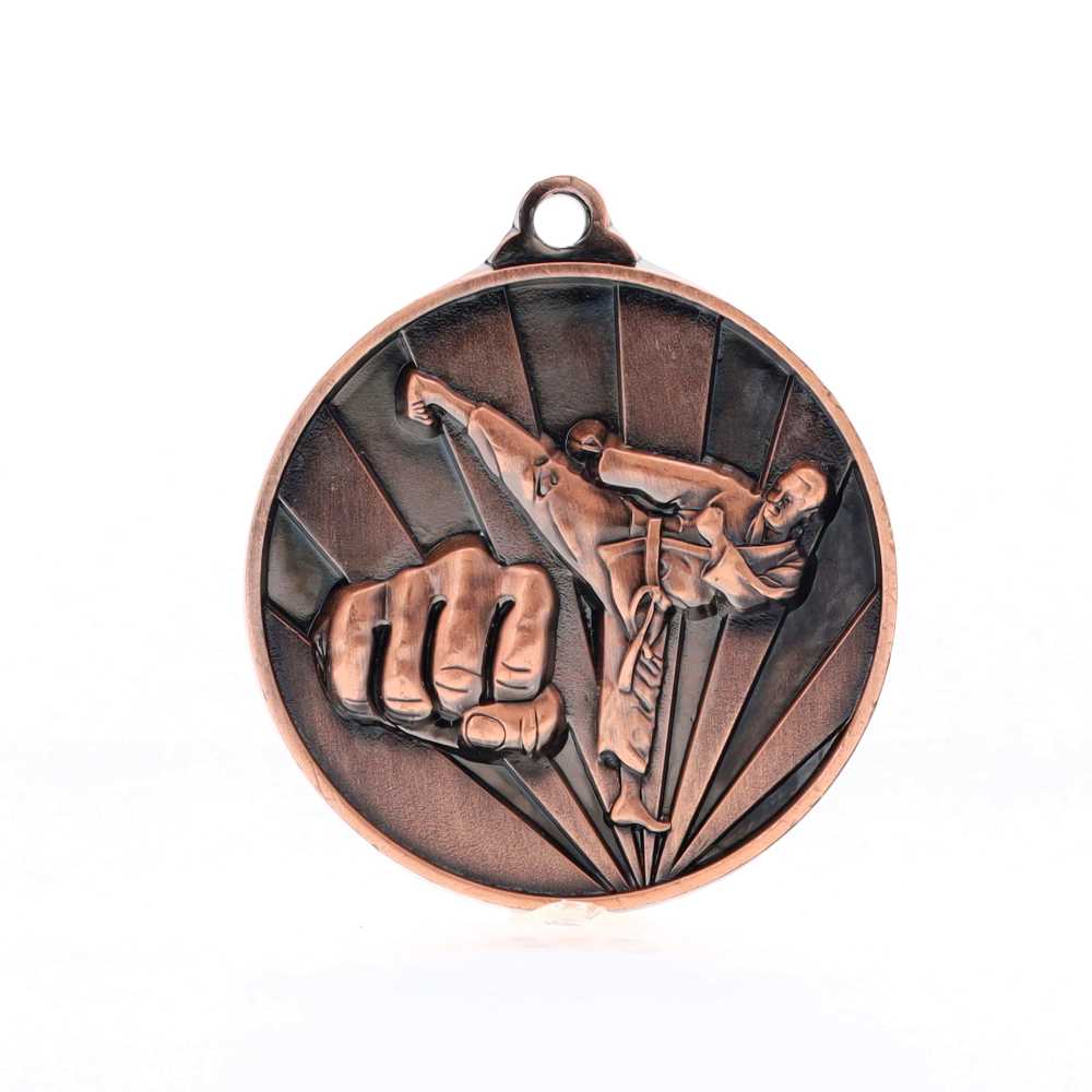Sunrise Martial Arts Medal 50mm Bronze