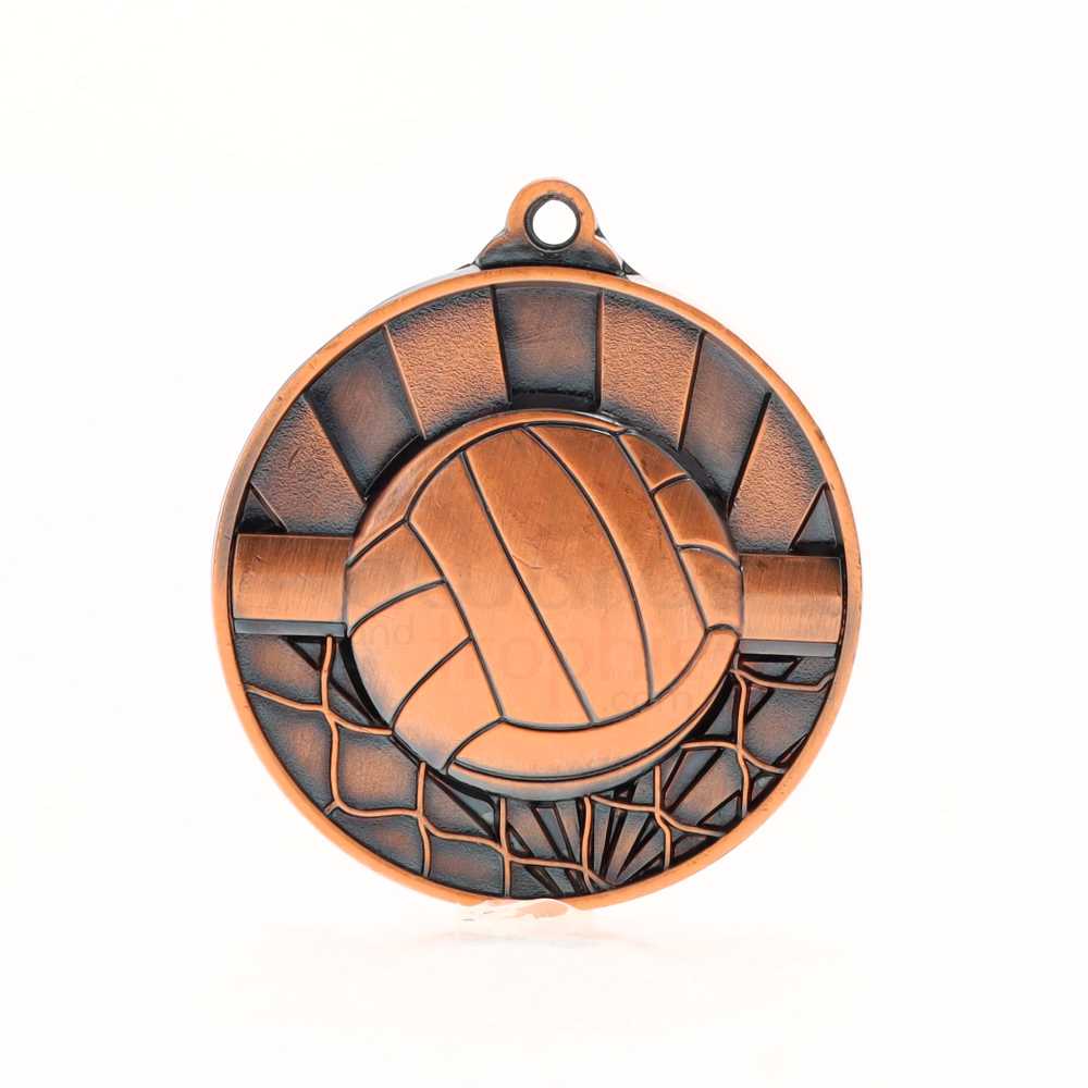Sunrise Volleyball Medal 50mm Bronze