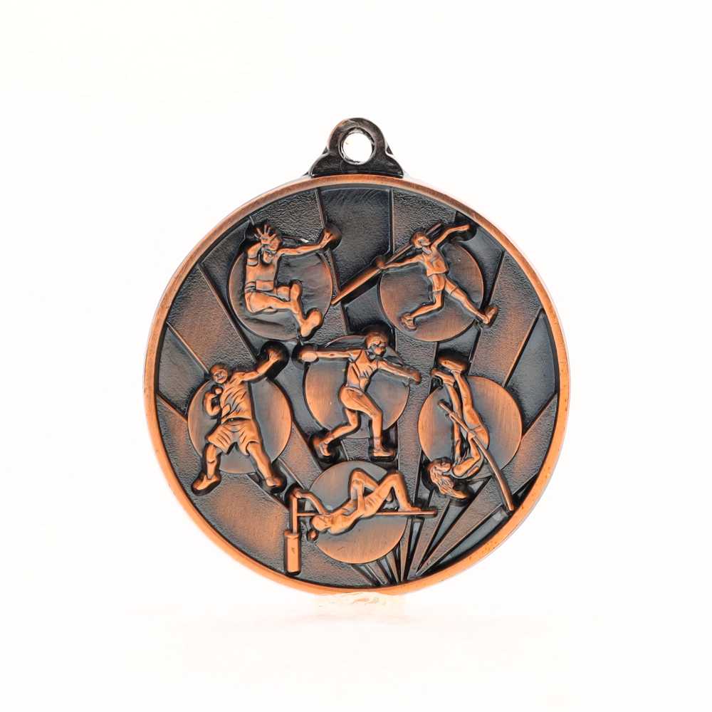 Sunrise Field Athletics Medal 50mm Bronze