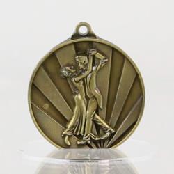 Sunrise Dance Couple Medal 50mm Gold