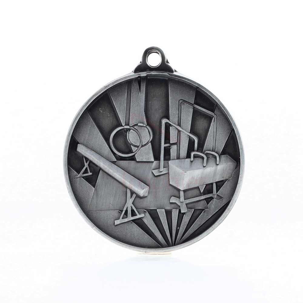 Sunrise Gymnastics Medal 50mm Silver