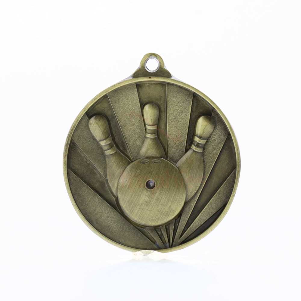 Sunrise Tenpin Medal 50mm Gold