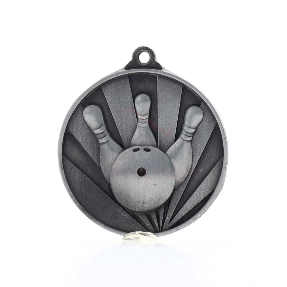 Sunrise Tenpin Medal 50mm Silver