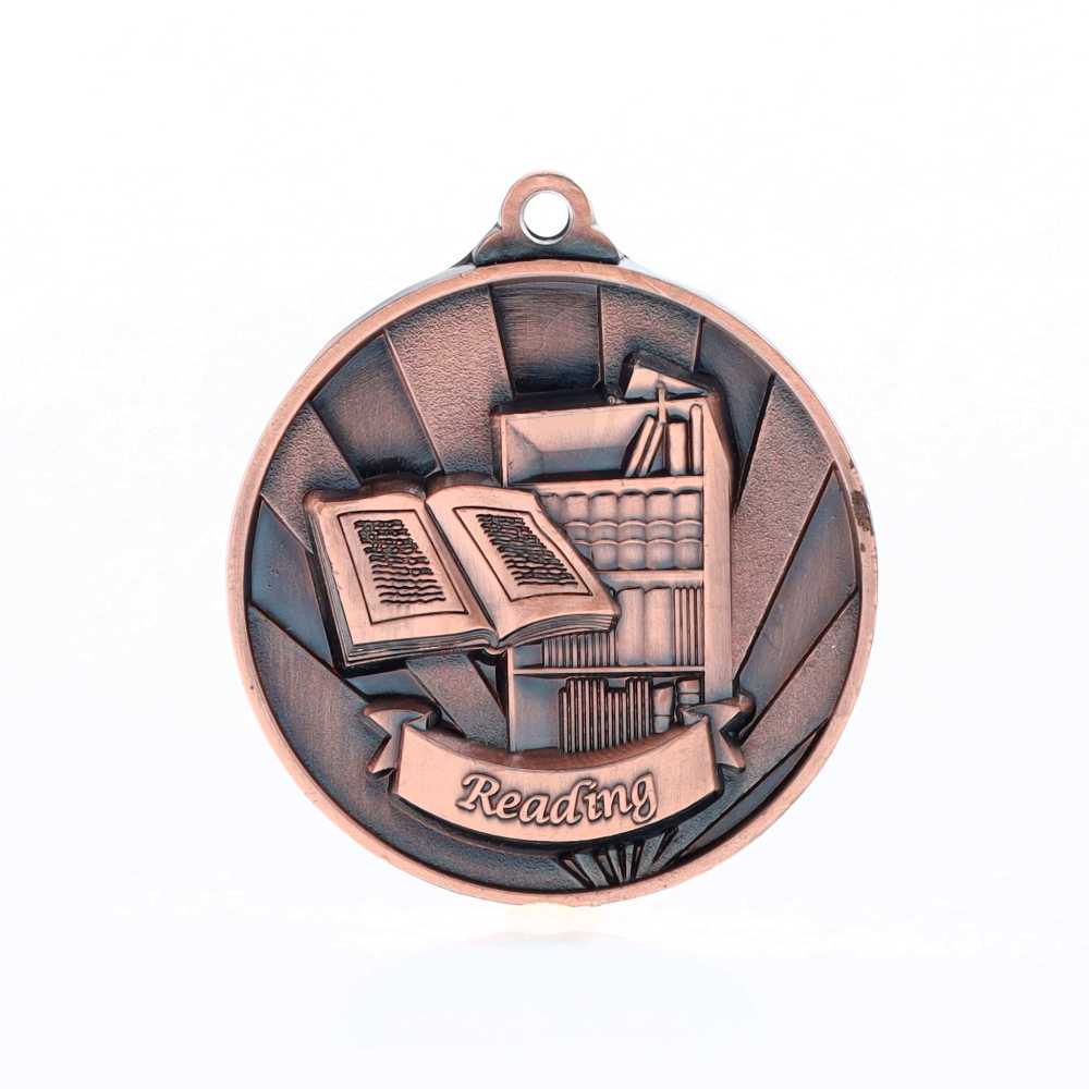 Sunrise Reading Medal 50mm Bronze