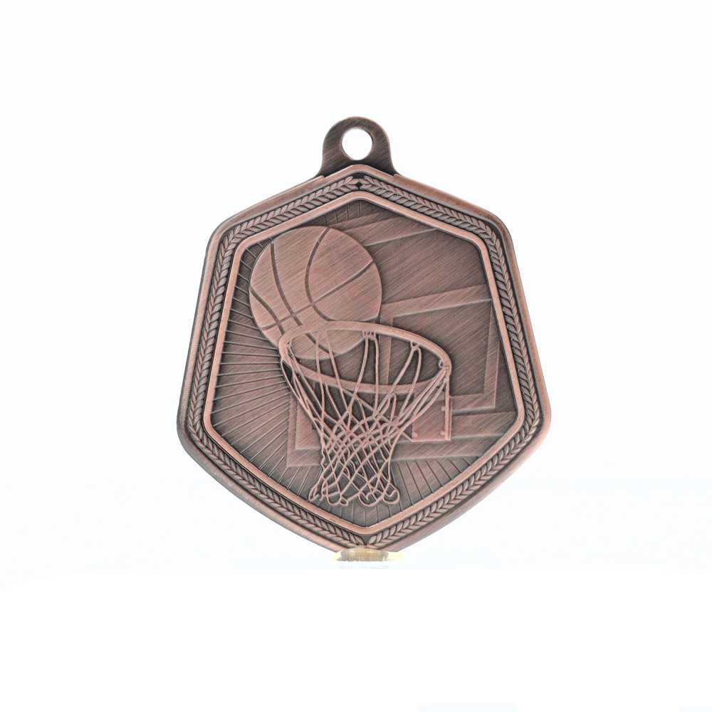 Basketball Falcon Medal Bronze 65mm