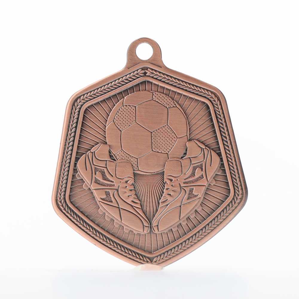 Soccer Falcon Medal Bronze 65mm