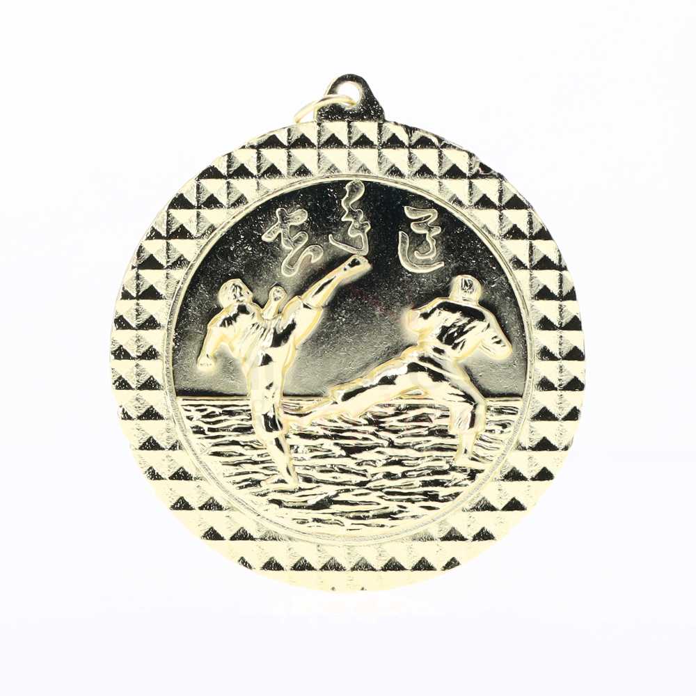 Martial Arts Facet Medal Gold 70mm