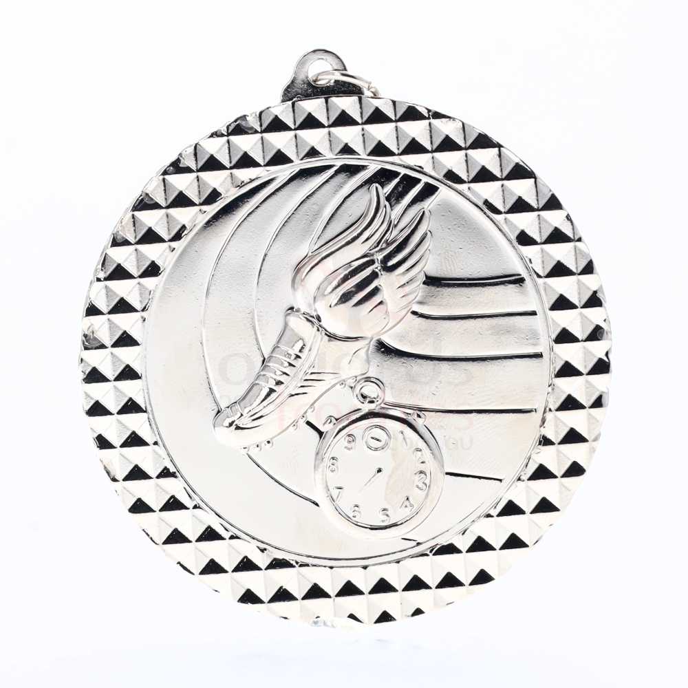 Athletics Facet Medal Silver 70mm