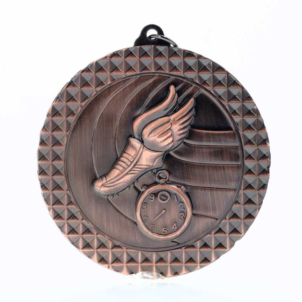 Athletics Facet Medal Bronze 70mm
