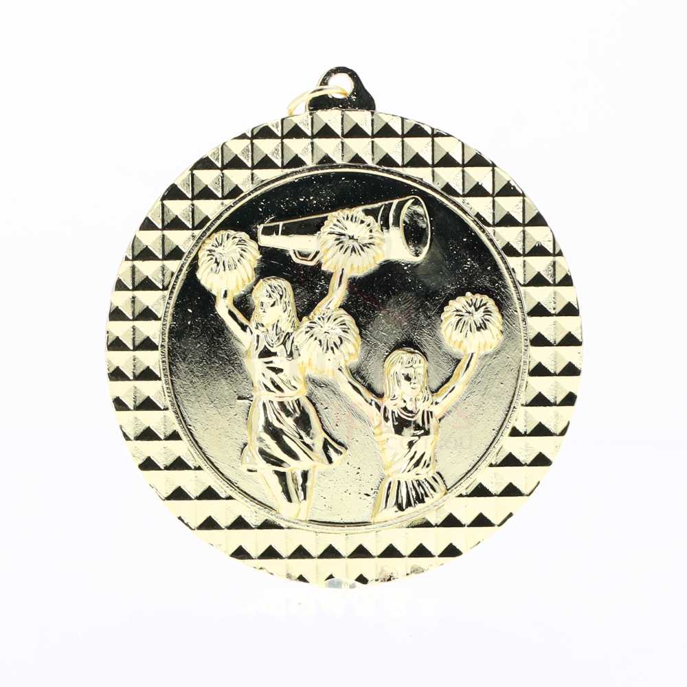 Cheer Facet Medal Gold 70mm