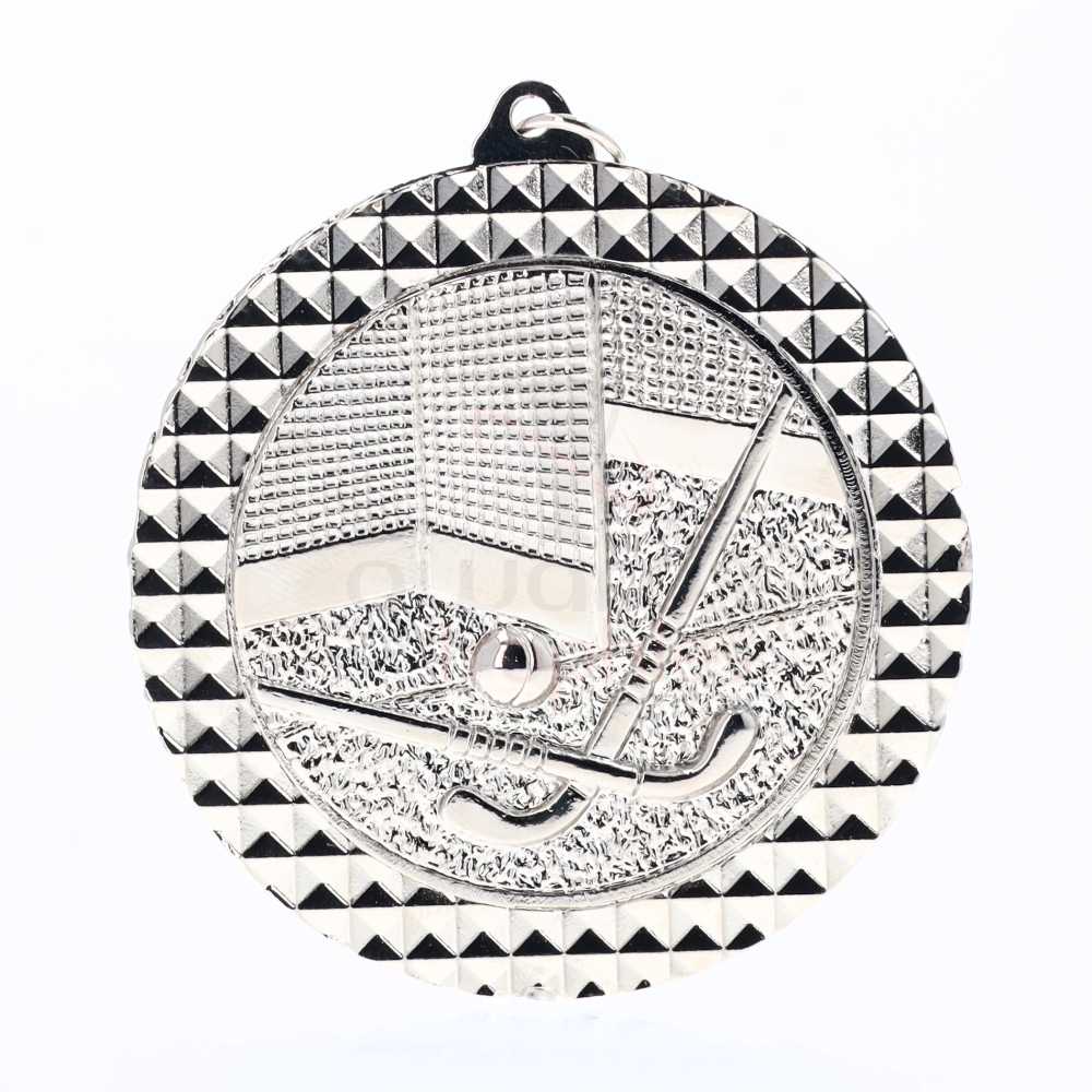 Hockey Facet Medal Silver 70mm