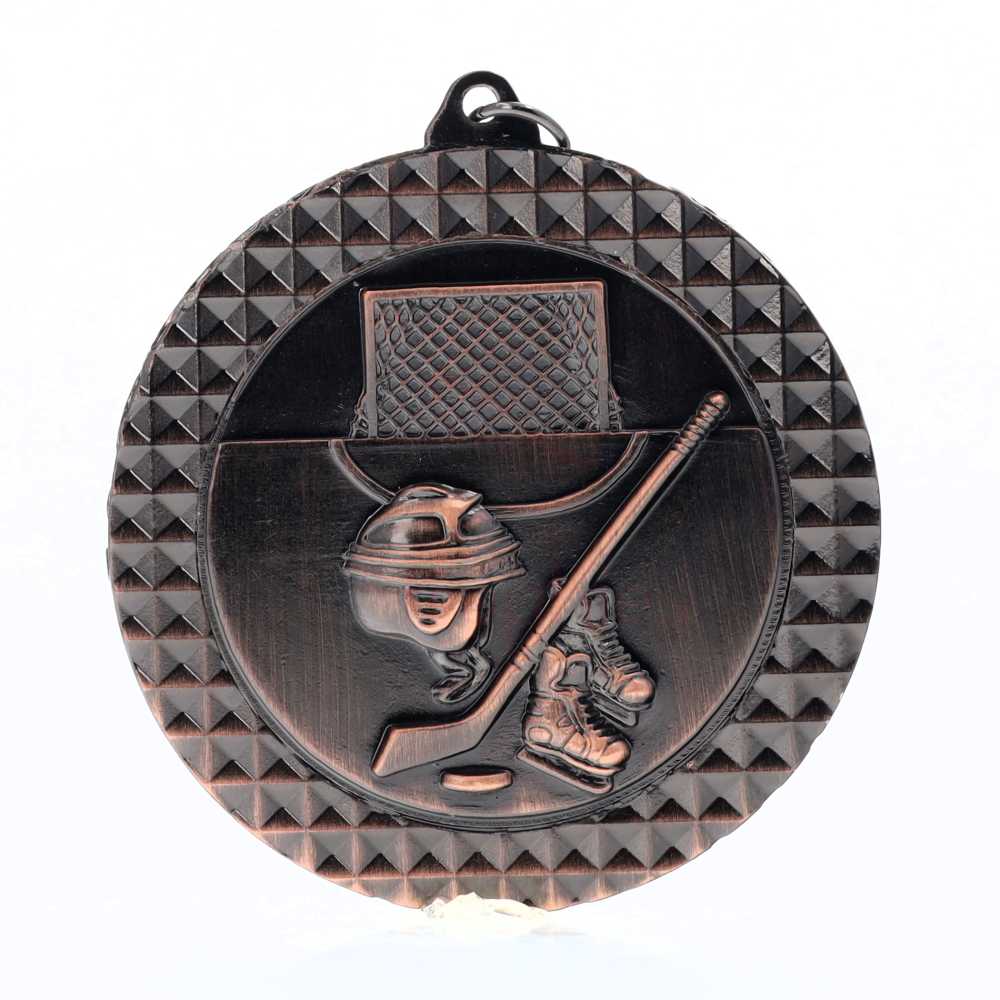 Ice Hockey Facet Medal Bronze 70mm