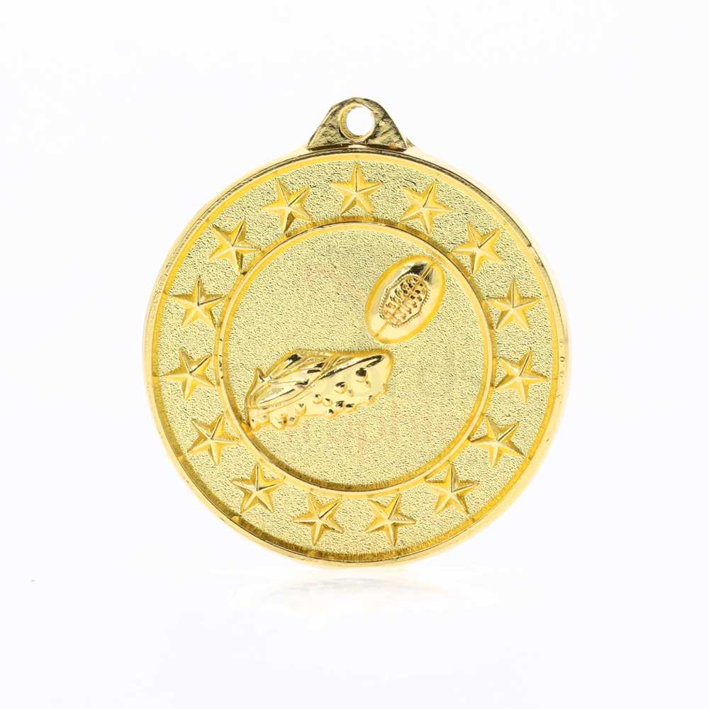 AFL Starry Medal Gold 50mm