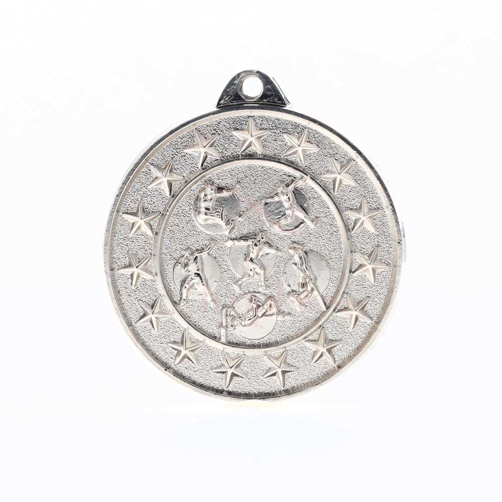 Athletics Starry Medal Silver 50mm