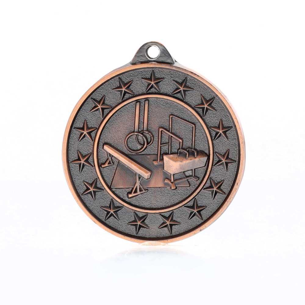 Gymnastics Starry Medal Bronze 50mm