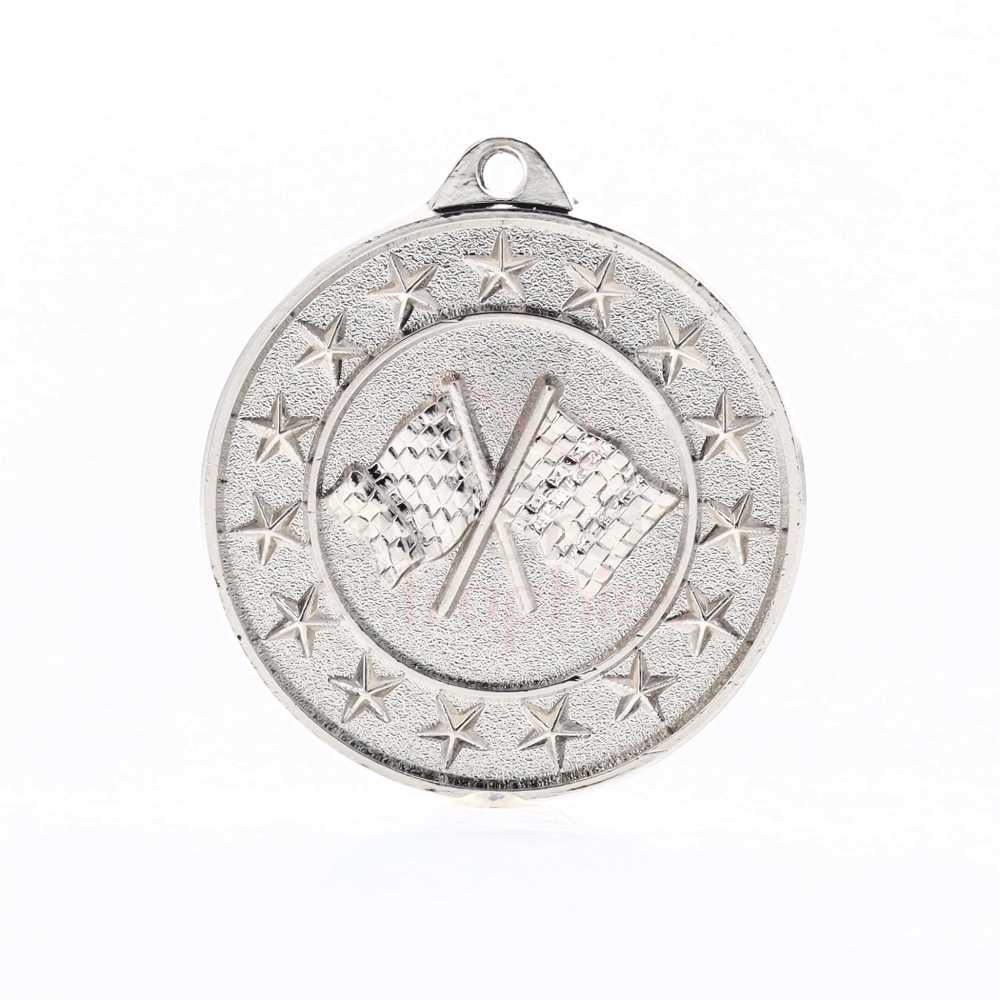 Motorsport Starry Medal Silver 50mm
