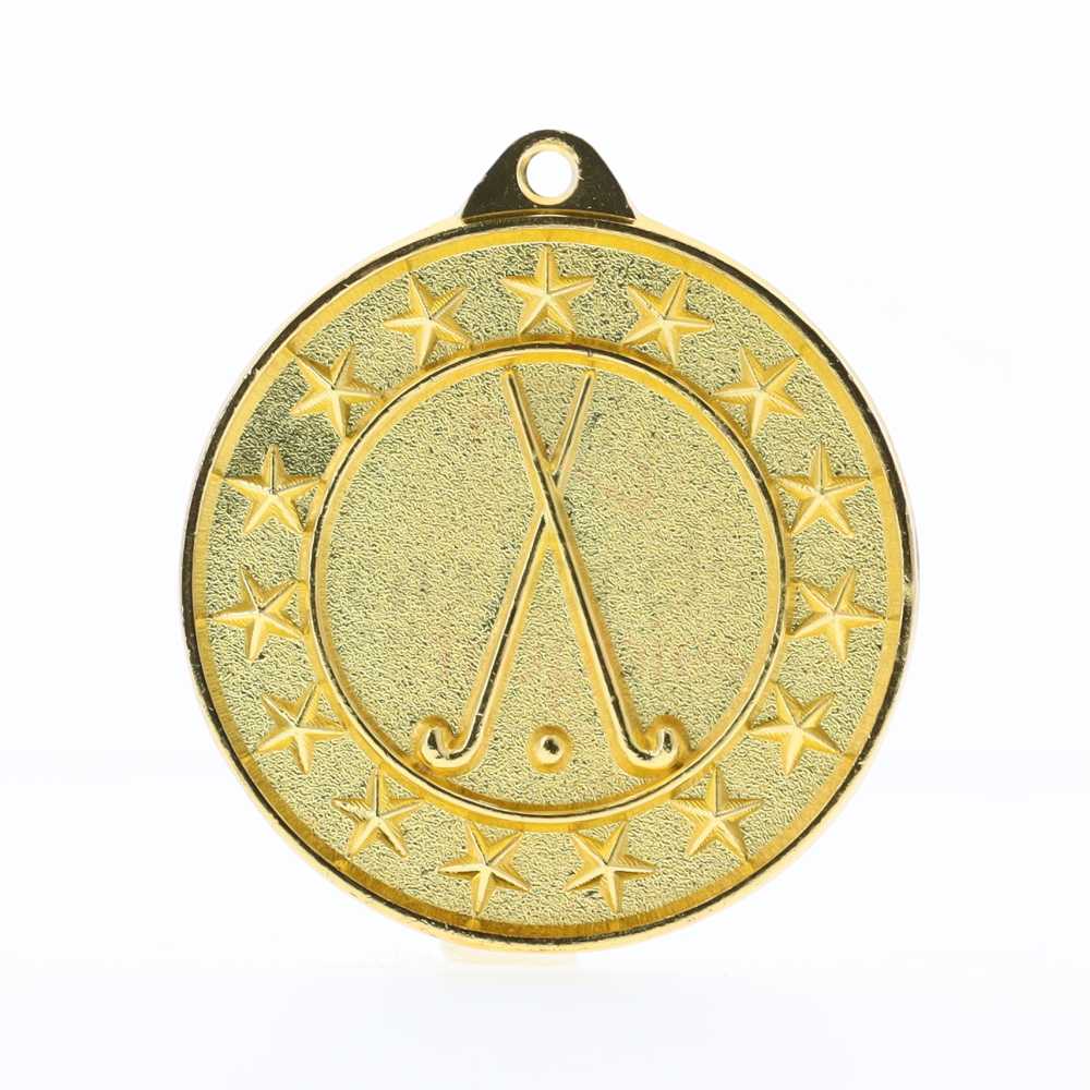 Hockey Starry Medal Gold 50mm