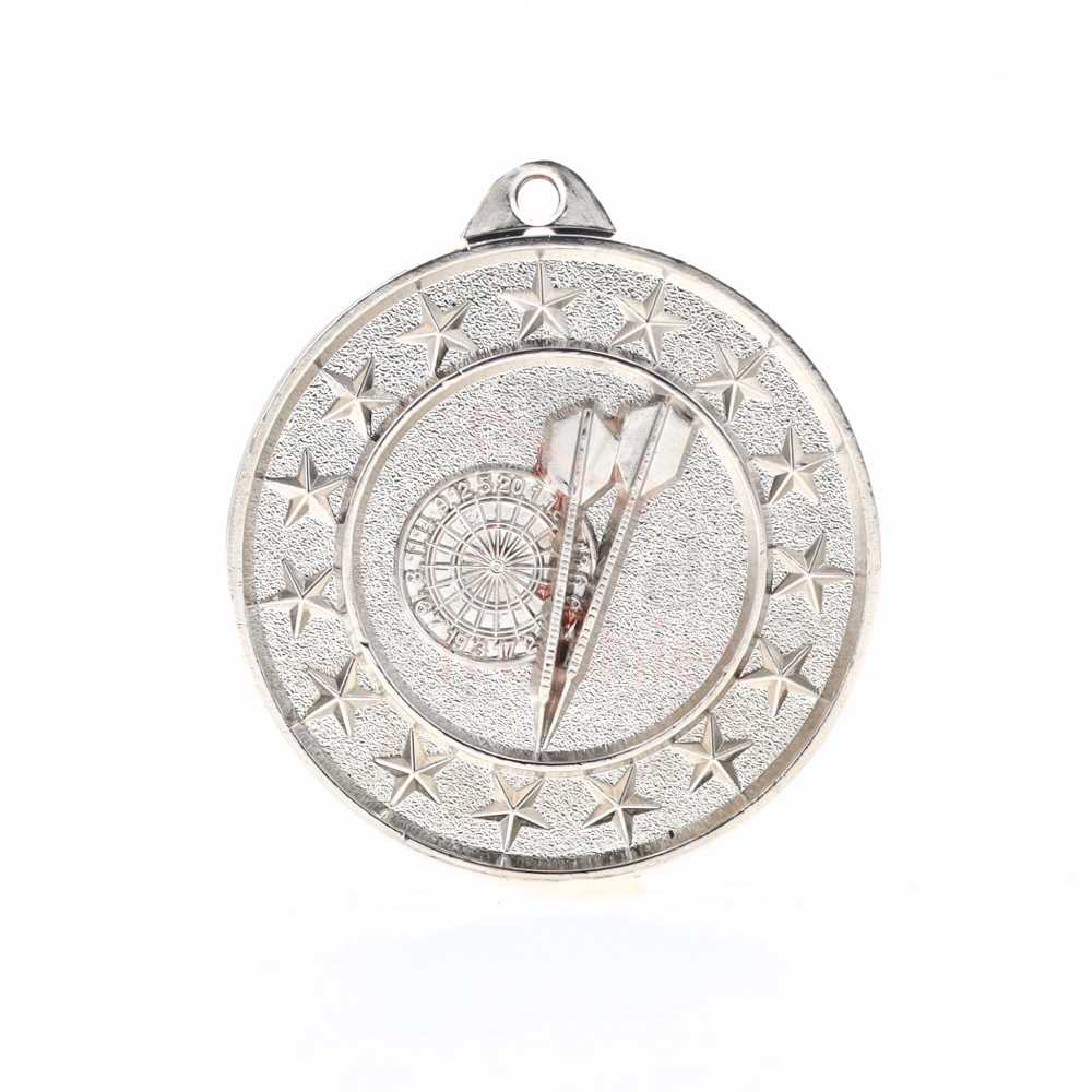 Darts Starry Medal Silver 50mm