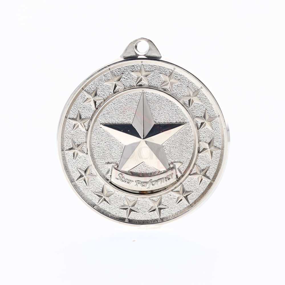 Star Performer Starry Medal Silver 50mm
