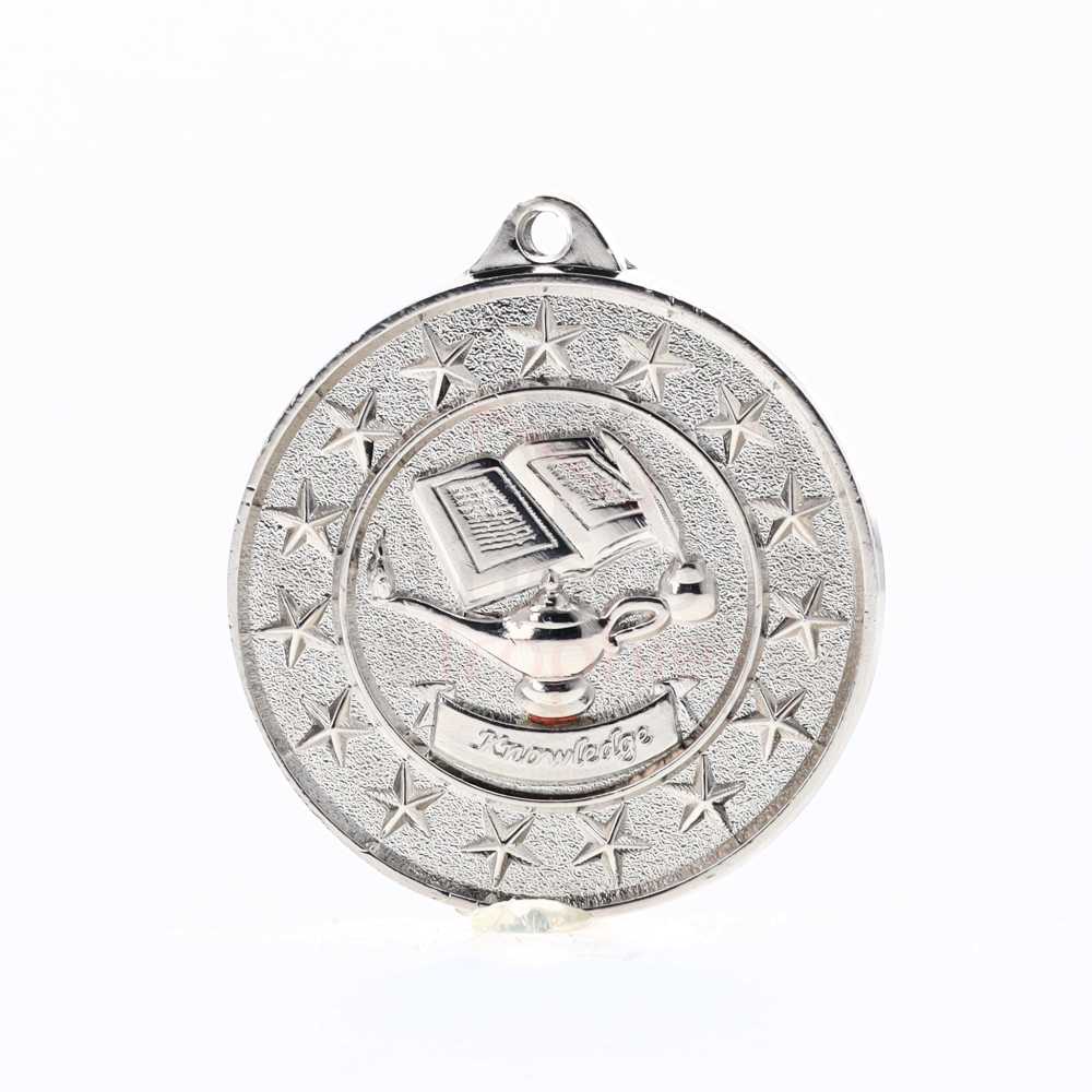 Knowledge Starry Medal Silver 50mm