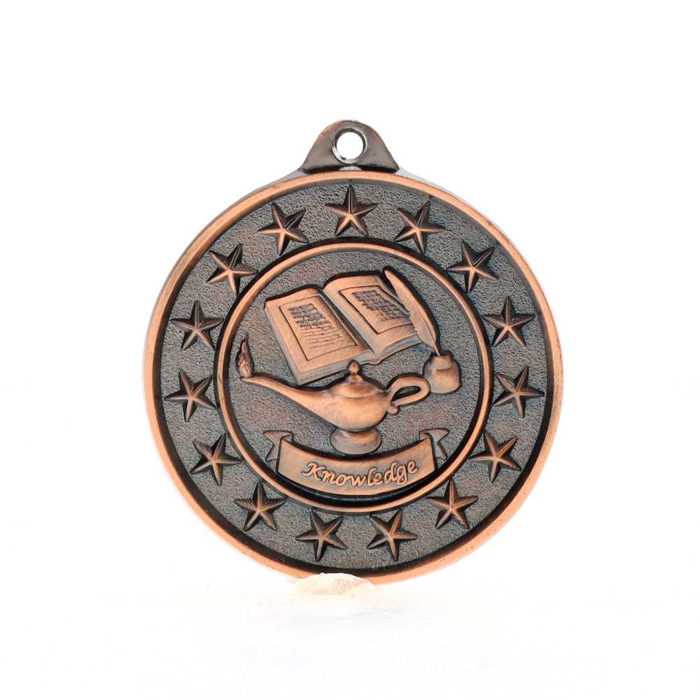 Knowledge Starry Medal Bronze 50mm