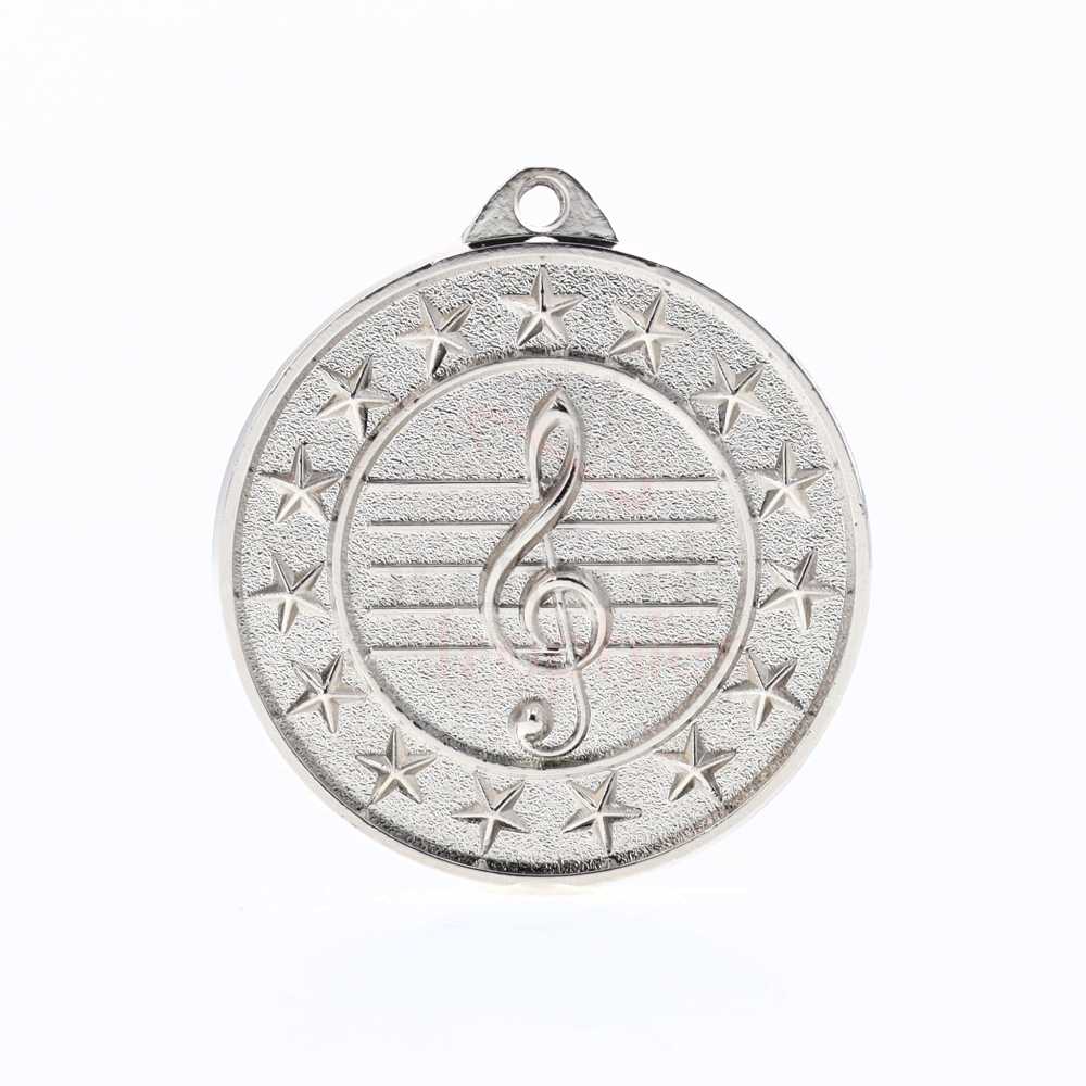 Music Starry Medal Silver 50mm