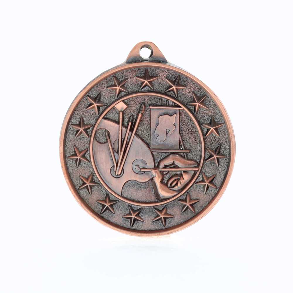 Art Starry Medal Bronze 50mm