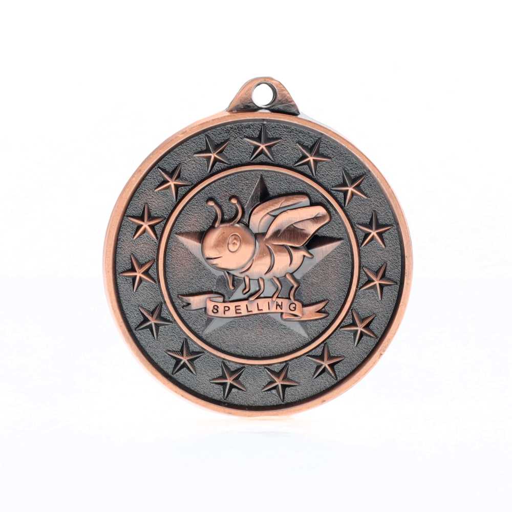 Spelling Starry Medal Bronze 50mm
