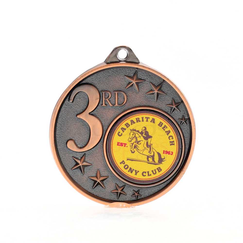 3rd Place Logo Starry Medal 50mm