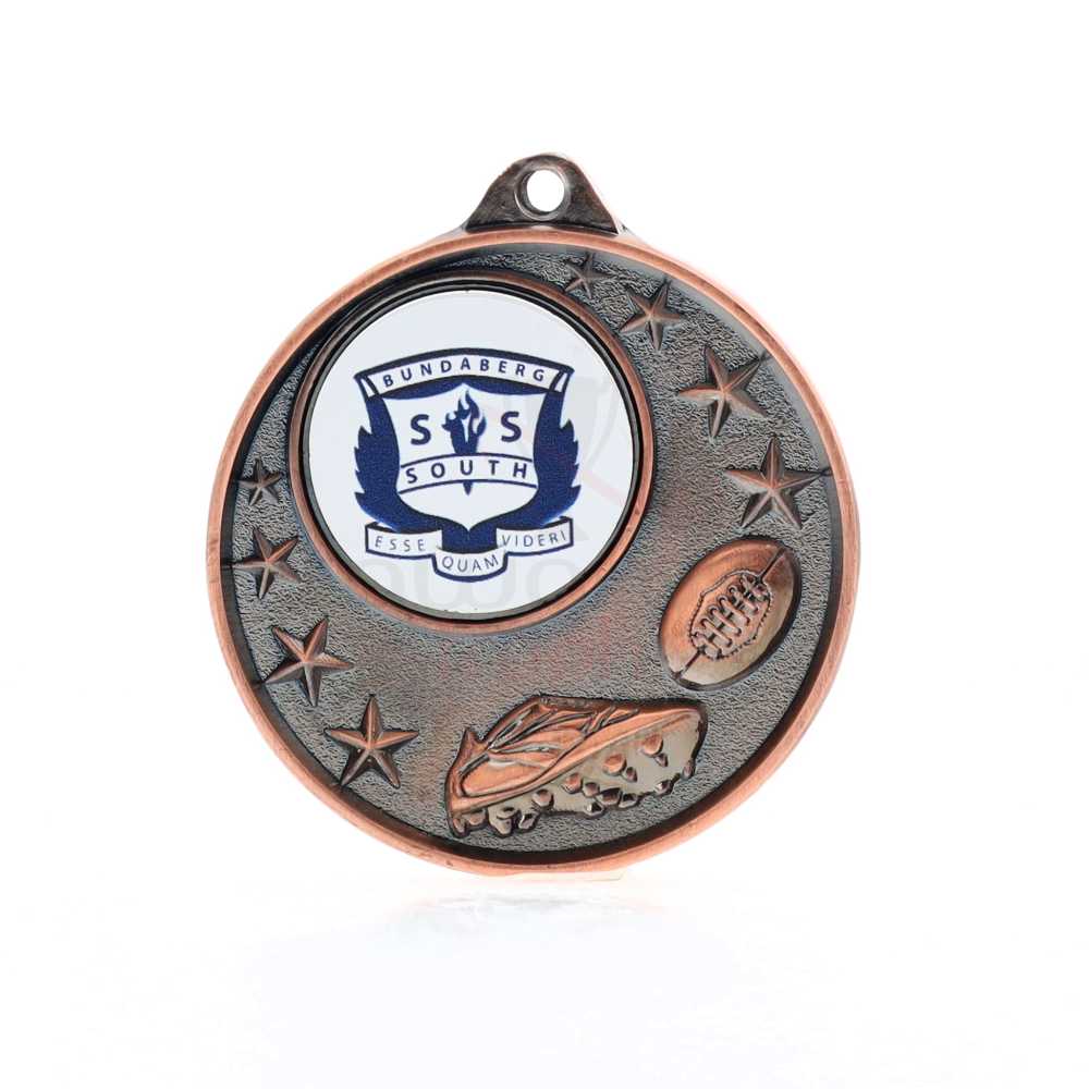 AFL Logo Starry Medal Bronze 50mm