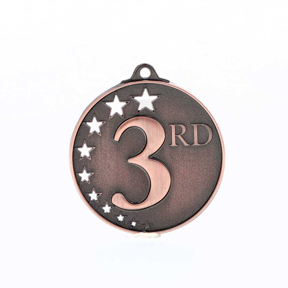 Star Medal Third Place Bronze 50mm
