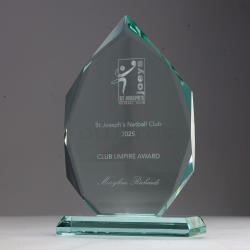 Jade Glass Arrowhead 180mm
