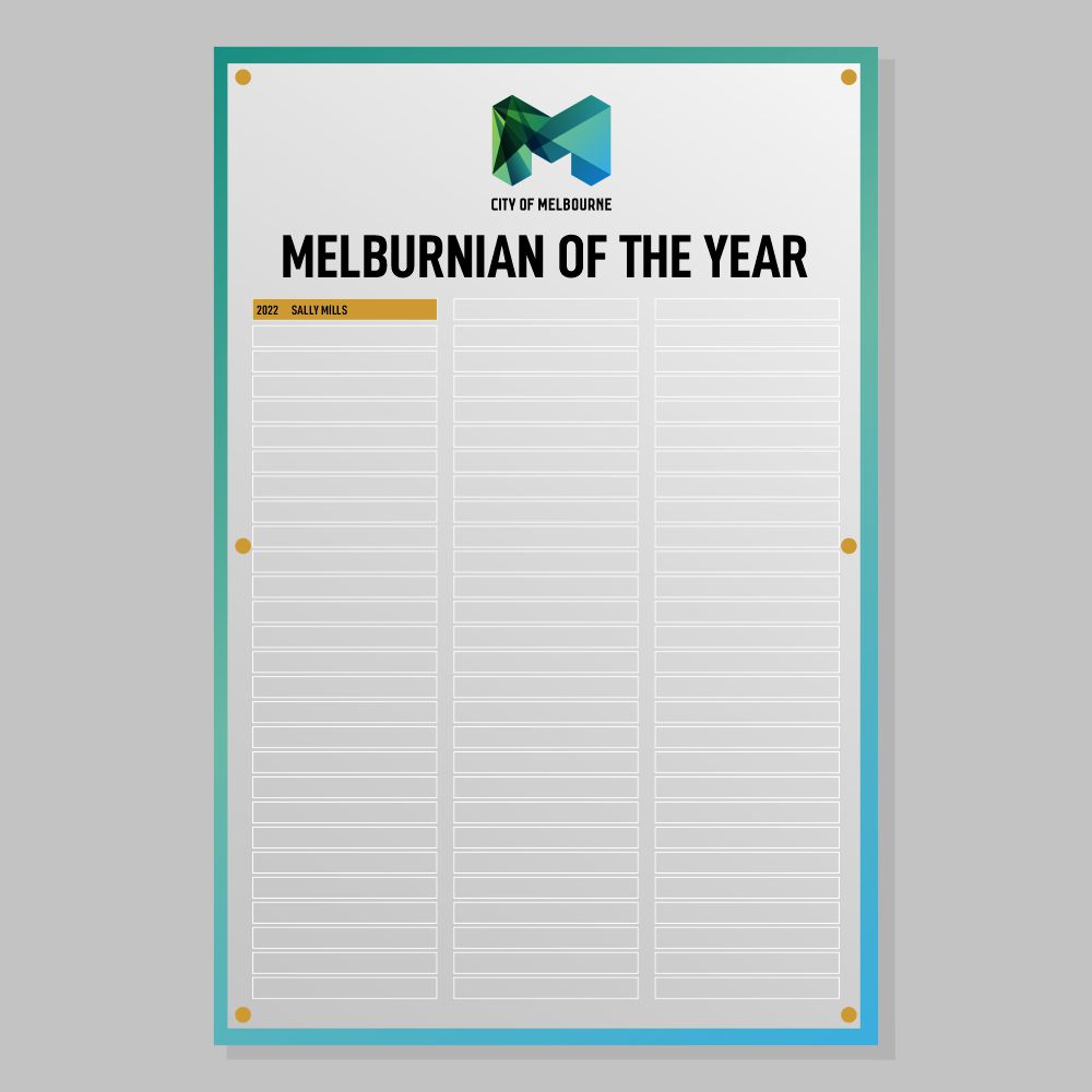 Opal Acrylic Honour Board 1200x800mm