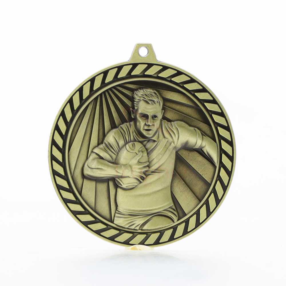 Venture Rugby Male Medal Gold 60mm