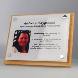 Bamboo Floating Plaque 250mm
