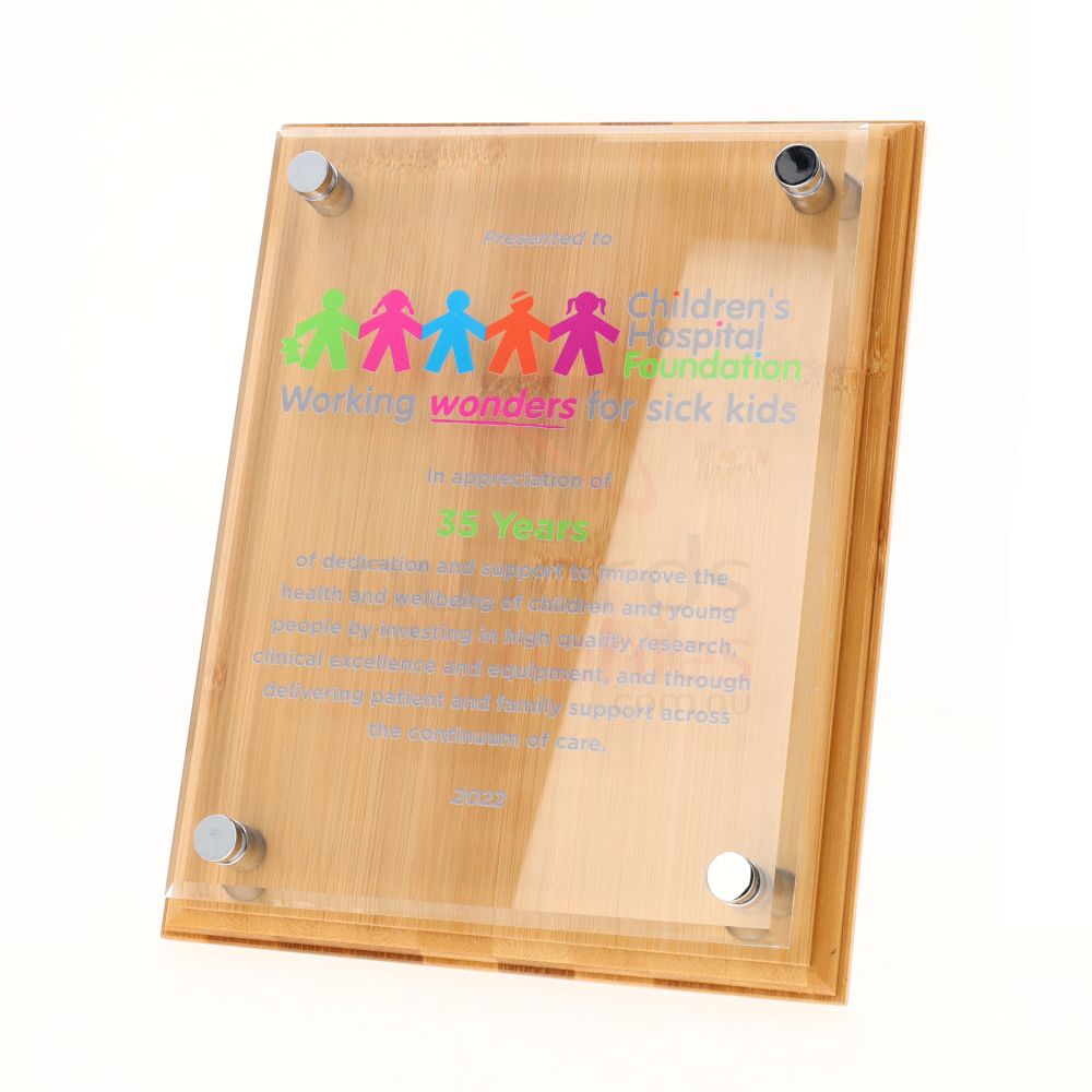 Bamboo Floating Plaque 250mm