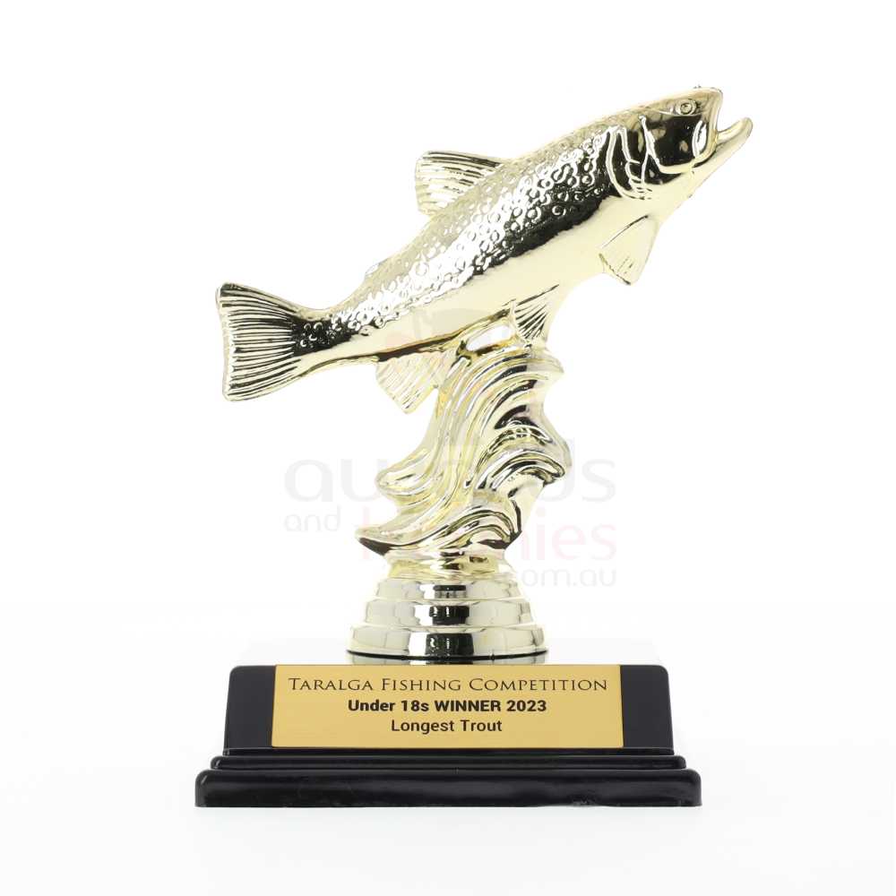 Trout Figurine on Base 135mm
