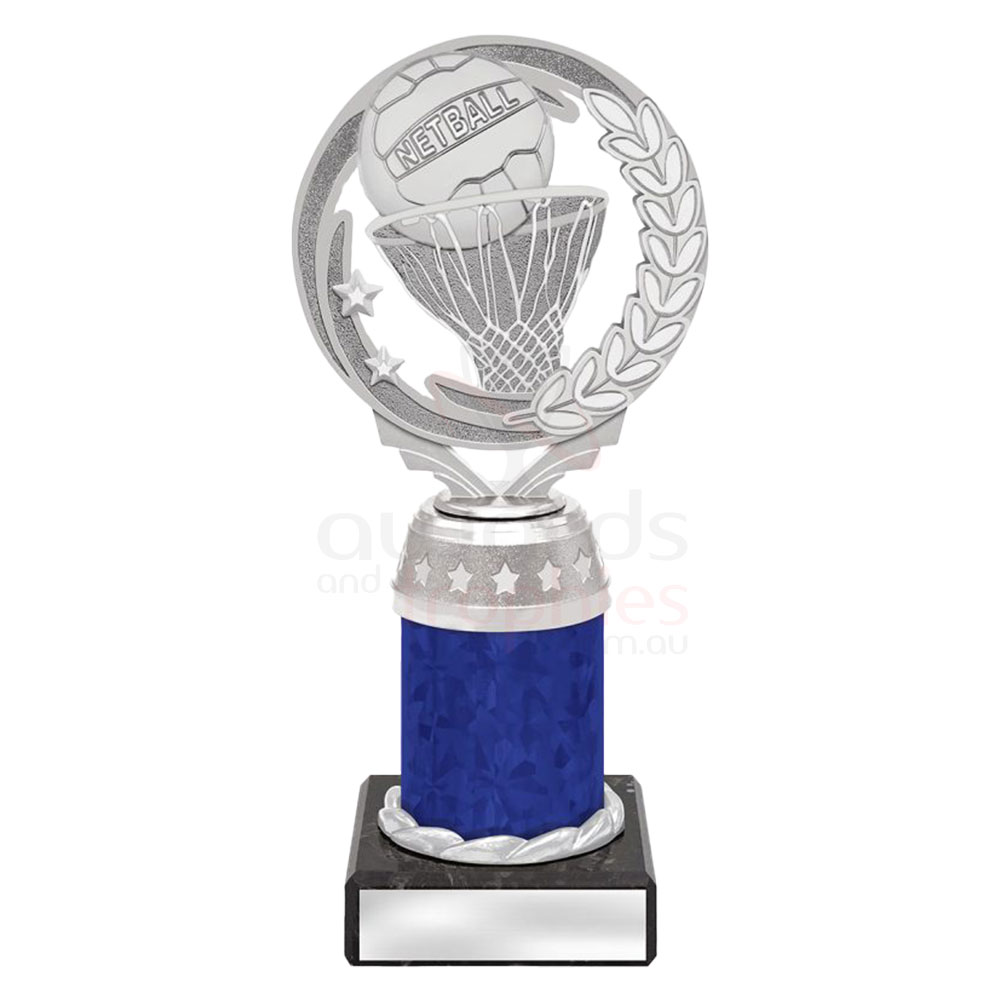 Netball Torch Silver/Blue 185mm