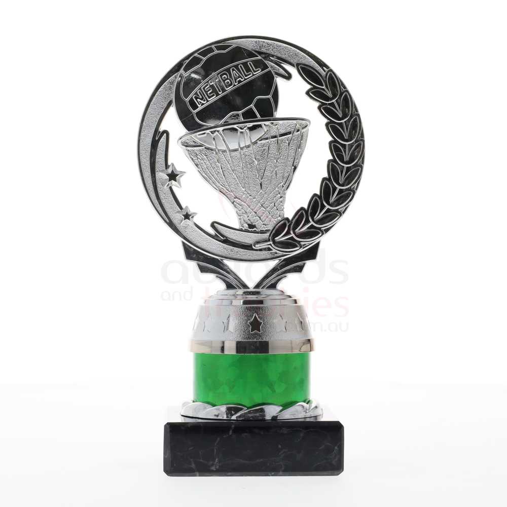 Netball Torch Silver/Green 165mm