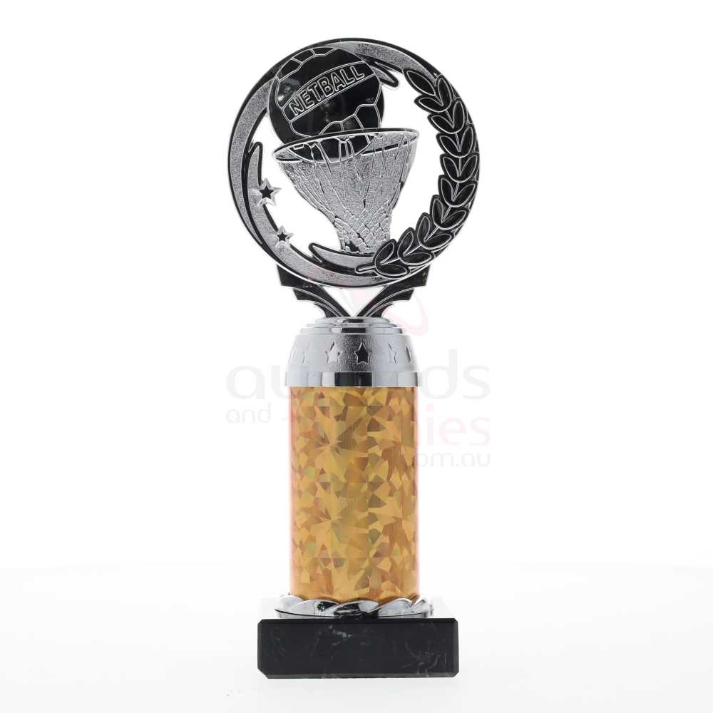 Netball Torch Silver/Gold 210mm