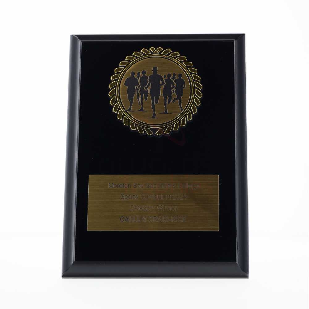 Black Plaque 150mm - Marathon